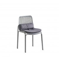 Стул Louran с подушкой серый