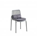 Стул Louran с подушкой серый