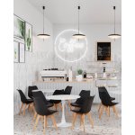 Стул FRANKFURT черный 4 шт.