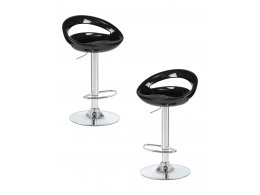 Набор 2 шт Стул барный DOBRIN DISCO, чёрный