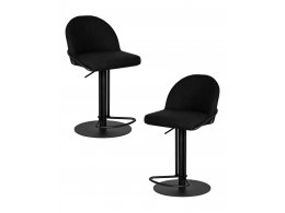 Набор 2 шт Стул барный DOBRIN OLIVER, черная ткань (SLR-10)
