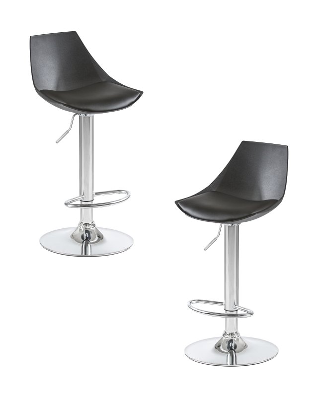 Набор 2 шт Стул барный DOBRIN ROCKY, чёрный
