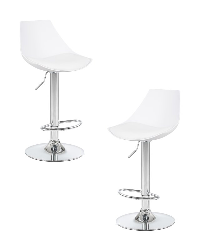 Набор 2 шт Стул барный DOBRIN ROCKY, белый