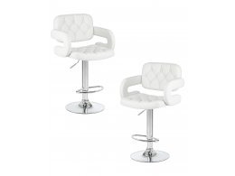 Набор 2 шт Стул барный DOBRIN TIESTO, белый