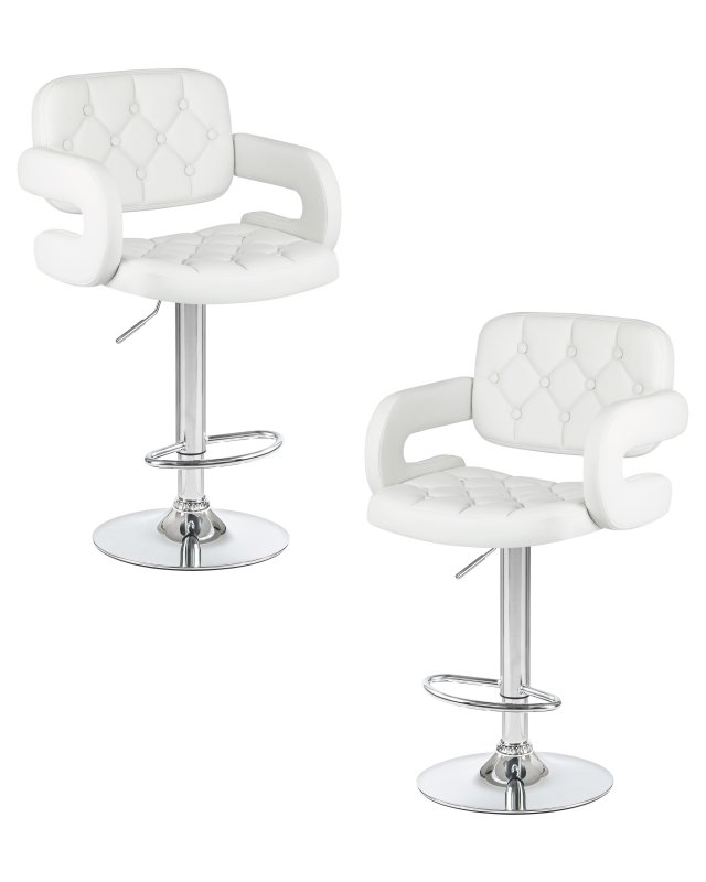 Набор 2 шт Стул барный DOBRIN TIESTO, белый
