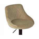 Набор 2 шт Стул барный DOBRIN LOGAN BLACK, мокко велюр (MJ9-9)