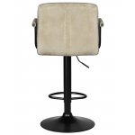 Стул барный DOBRIN KRUGER ARM BLACK, бежевый вельвет (LAR-E2041-04) Стул барный DOBRIN KRUGER ARM BLACK, бежевый вельвет (LAR-E2041-04)