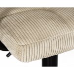 Стул барный DOBRIN KRUGER ARM BLACK, бежевый вельвет (LAR-E2041-04) Стул барный DOBRIN KRUGER ARM BLACK, бежевый вельвет (LAR-E2041-04)