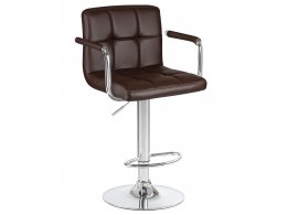 Стул барный DOBRIN KRUGER ARM, коричневый