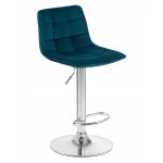 Набор 2 шт Стул барный DOBRIN TAILOR, морской волны велюр (MJ9-99)