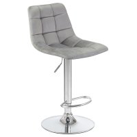 Стул барный DOBRIN TAILOR, серый велюр (MJ9-75)