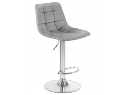 Стул барный DOBRIN TAILOR, серый велюр (MJ9-75)