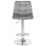 Стул барный DOBRIN TAILOR, серый велюр (MJ9-75)