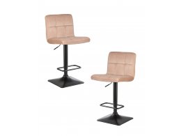 Набор 2 шт Стул барный DOBRIN DOMINIC, мокко велюр (MJ9-9)