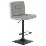 Набор 2 шт Стул барный DOBRIN DOMINIC, серый велюр (MJ9-75)