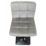 Набор 2 шт Стул барный DOBRIN DOMINIC, серый велюр (MJ9-75)