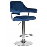 Набор 2 шт Стул барный DOBRIN CHARLY, синий велюр (MJ9-117)