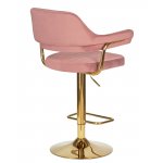 Набор 2 шт Стул барный DOBRIN CHARLY GOLD, розовый велюр (MJ9-32)