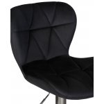 Набор 2 шт Стул барный DOBRIN BARNY, черный велюр (MJ9-101)