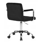 Офисное кресло для персонала DOBRIN TERRY, черный велюр (MJ9-101)