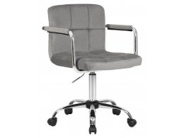 Офисное кресло для персонала DOBRIN TERRY, серый велюр (MJ9-75)