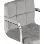 Офисное кресло для персонала DOBRIN TERRY, серый велюр (MJ9-75)