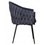 Стул обеденный DOBRIN MATILDA, синяя ткань (LAR-275-29)