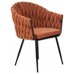 Стул обеденный DOBRIN MATILDA, оранжевая ткань (LAR 275-27)