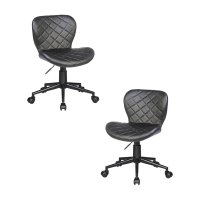 Набор 2 шт Офисное кресло для персонала DOBRIN RORY, чёрный