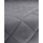 Набор 2 шт Стул барный DOBRIN CHRISTIAN'75, черные ножки, темно-серый велюр (V108-91)