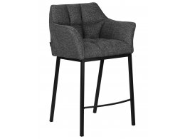 Стул полубарный DOBRIN LUCAS COUNTER, серая ткань (F-22)