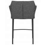 Стул полубарный DOBRIN LUCAS COUNTER, серая ткань (F-22)