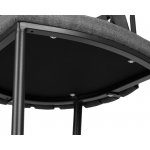 Стул полубарный DOBRIN AMELIA COUNTER, серая ткань (F-48), темно-серый винтажный PU (MF-12) Стул полубарный DOBRIN AMELIA COUNTER, серая ткань (F-48), темно-серый винтажный PU (MF-12)