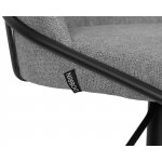 Набор 2 шт Стул барный DOBRIN OLIVER, серая ткань (FLY1347-17)