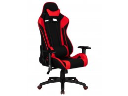 Кресло игровое DOBRIN DALLAS, черно-красная ткань