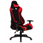 Кресло игровое DOBRIN DALLAS, черно-красная ткань