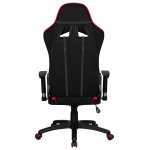 Кресло игровое DOBRIN DALLAS, черно-красная ткань