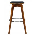 Табурет барный DOBRIN TOM'77, цвет черный глянец PU ABD 002