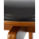 Табурет барный DOBRIN TOM'77, цвет черный глянец PU ABD 002