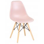 Набор 4 шт Стул обеденный DOBRIN DSW, ножки светлый бук, цвет светло-розовый (PK-02)