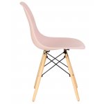 Набор 4 шт Стул обеденный DOBRIN DSW, ножки светлый бук, цвет светло-розовый (PK-02)