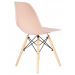 Набор 4 шт Стул обеденный DOBRIN DSW, ножки светлый бук, цвет светло-розовый (PK-02)
