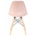 Набор 4 шт Стул обеденный DOBRIN DSW, ножки светлый бук, цвет светло-розовый (PK-02)