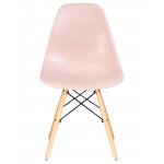 Набор 4 шт Стул обеденный DOBRIN DSW, ножки светлый бук, цвет светло-розовый (PK-02)