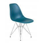 Стул обеденный DOBRIN DSR, ножки хром, цвет морской волны (G-05)