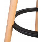 Табурет барный DOBRIN ROYCE, ножки светлый бук, цвет чёрный (B-03)