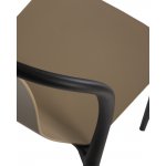 Стул обеденный DOBRIN ADAM, черный/бежевый