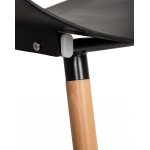 Стул обеденный DOBRIN ALIEN, ножки светлый бук, цвет чёрный (B-03)