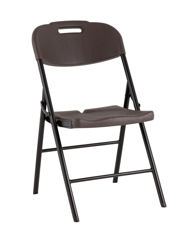 Стул складной банкетный коричневый под дерево