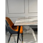 Стол обеденный Рио Гранд MC232-180BR, 180х90х76 см, коричневая керамика/черный